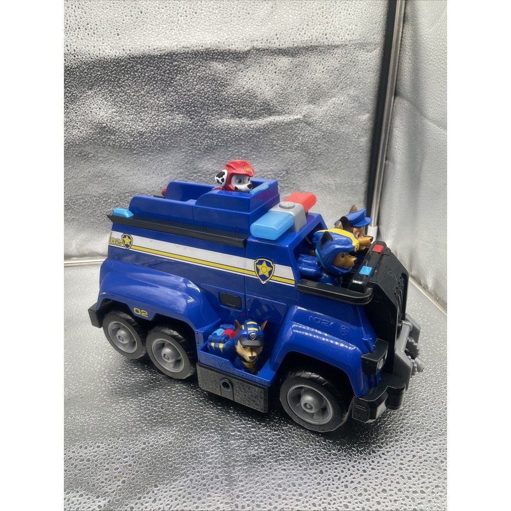 Spin Master Paw Patrol Total Team Rescue Police Cruiser Chase 4 Figs